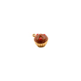 Pendentif muffin chocolat 9mm