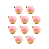 Pendentif muffin fraise 9mm