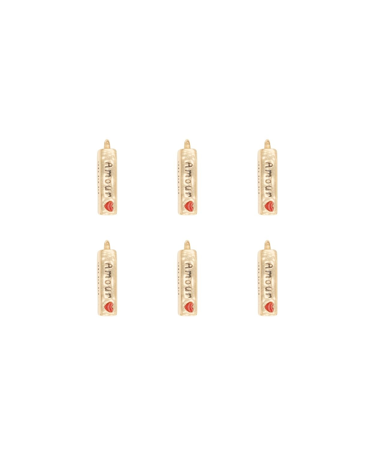Pendentif Prisme amour 5x8mm