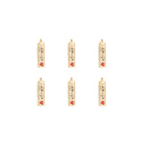Pendentif Prisme amour 5x8mm