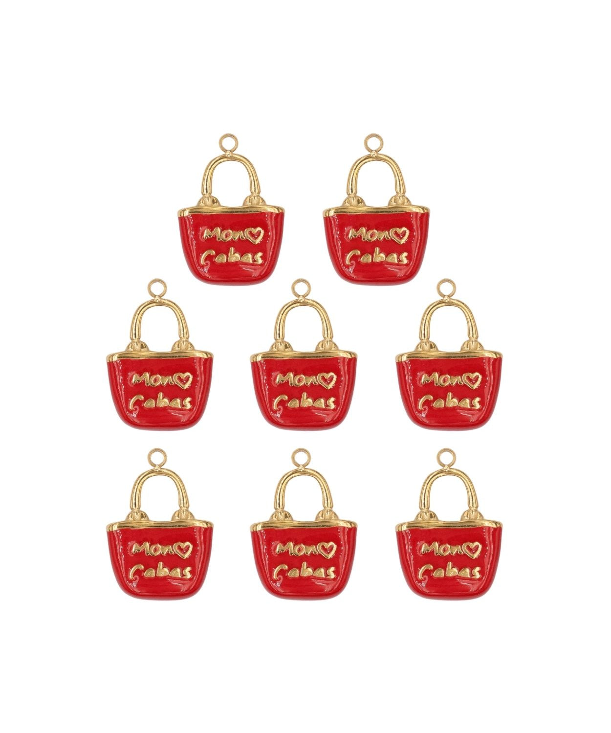 Pendentif Mon cabas 16x13mm