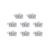 Pendentif caméra strass 8x11mm