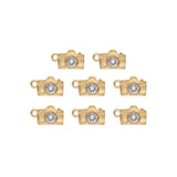 Pendentif caméra strass 8x11mm