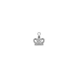 Pendentif couronne strass 7x9mm