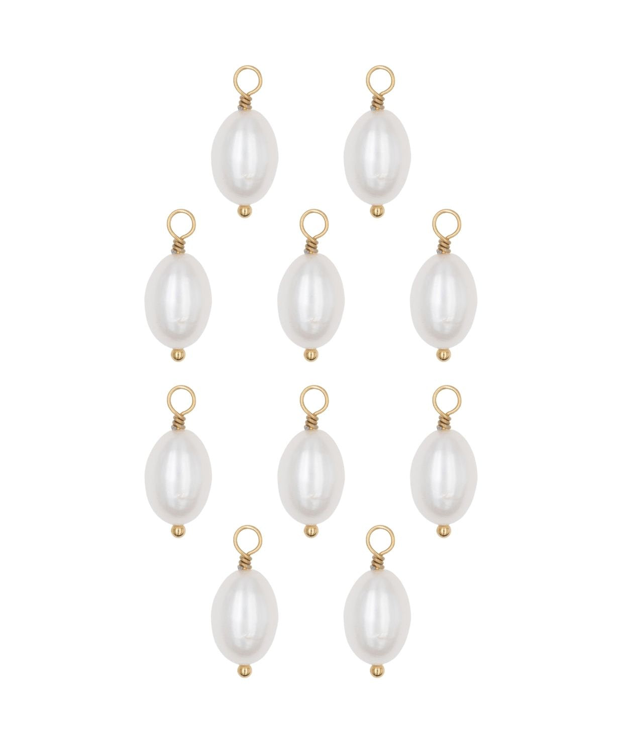 Pendentif perle de culture ovale 13.5x16.5mm