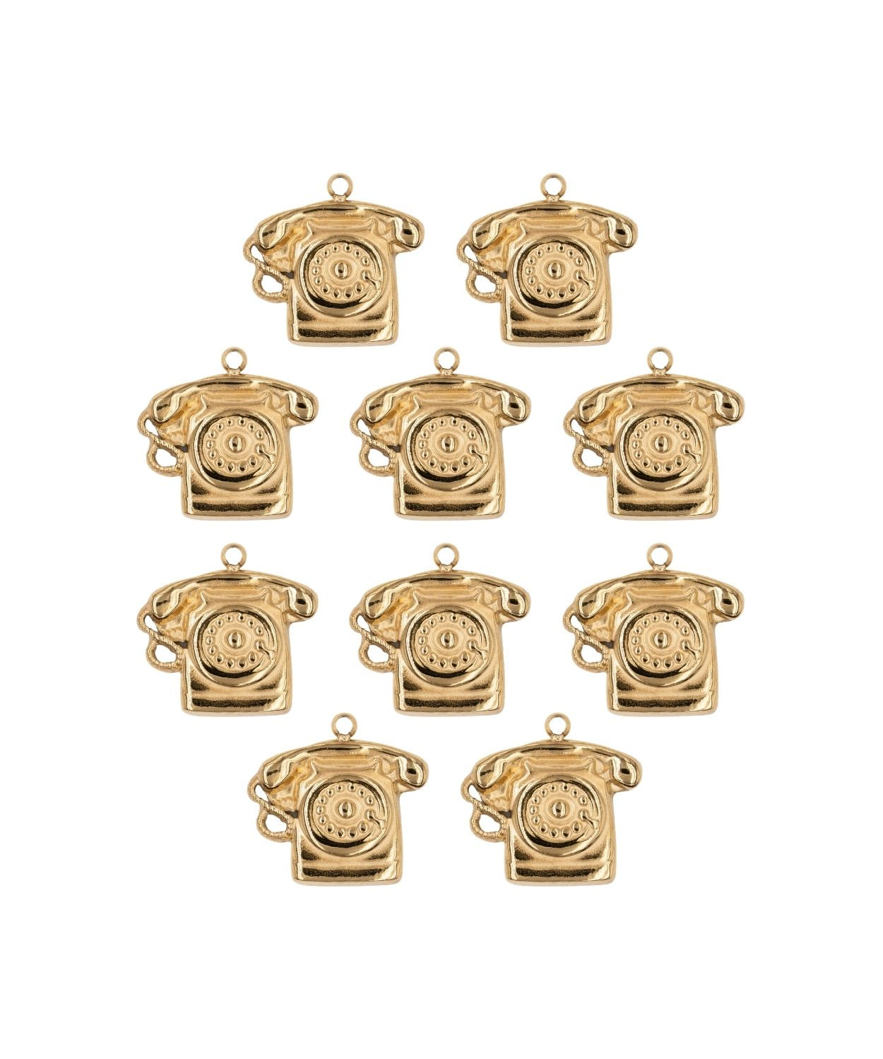 Pendentif téléphone fixe 13.5 x 17 mm