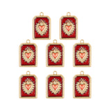 Pendentif médaille coeur ex voto 14x21mm