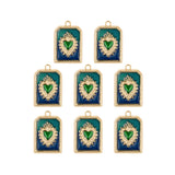 Pendentif médaille coeur ex voto 14x21mm