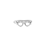 Pendentif lunettes coeur 19x8mm