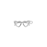 Pendentif lunettes coeur 19x8mm