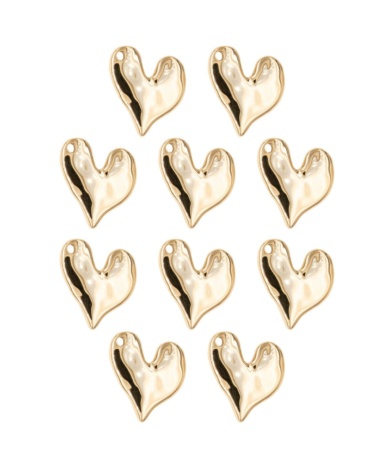 Pendentif coeur irrégulier 18x17mm