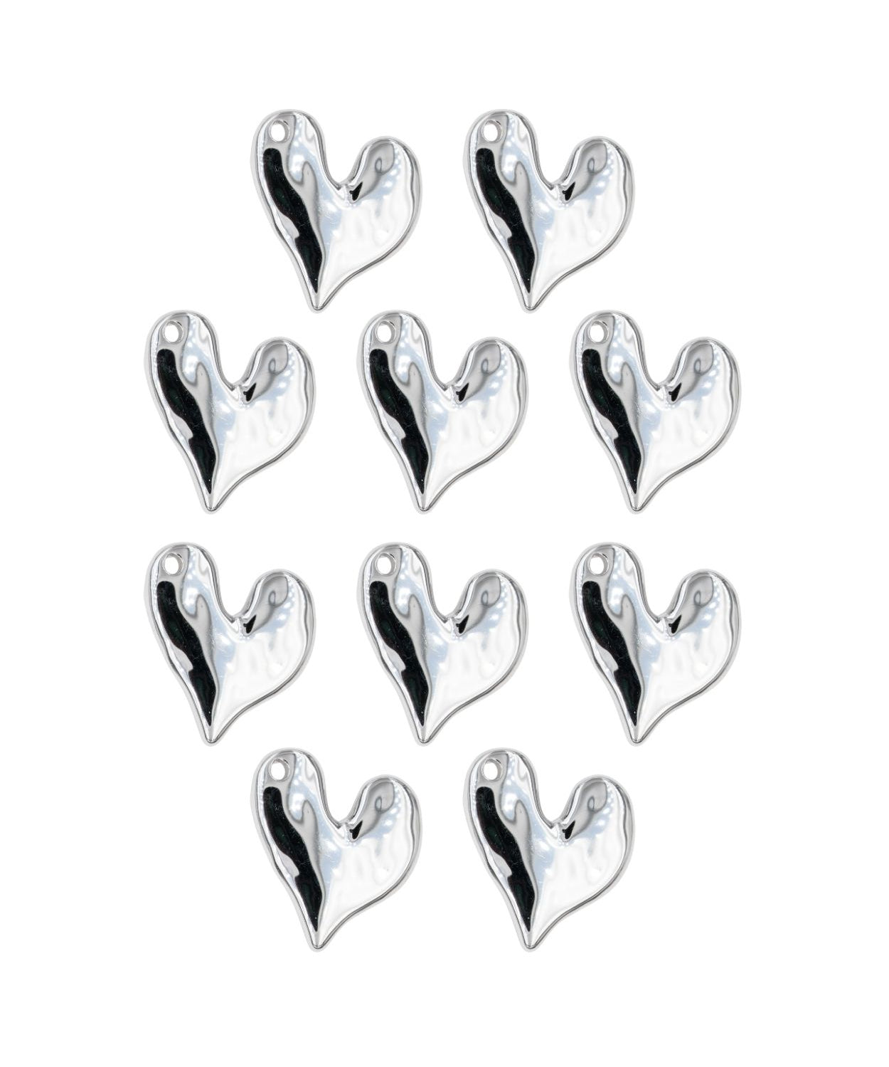 Pendentif coeur irrégulier 18x17mm