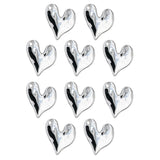 Pendentif coeur irrégulier 18x17mm