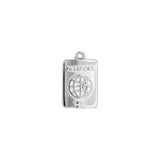 Pendentif passport 16x12mm