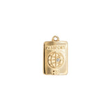 Pendentif passport 16x12mm