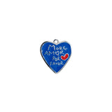 Pendentif More amor por favor 15x14mm - Rhodié