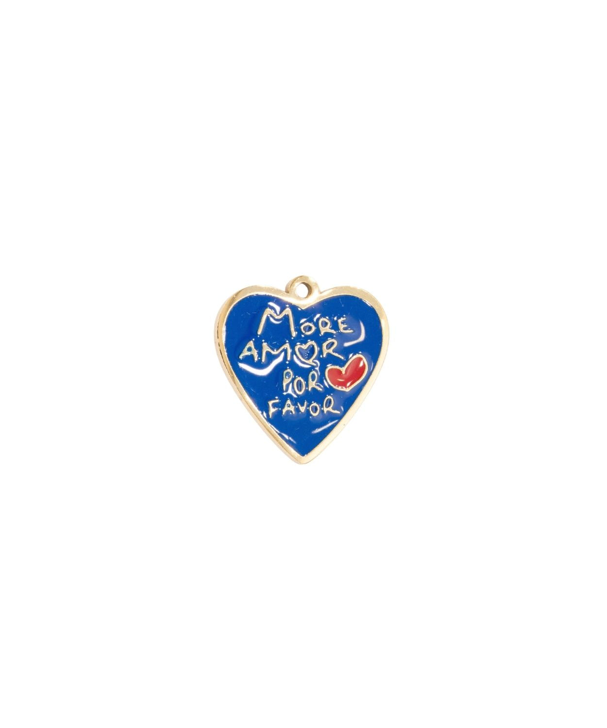 Pendentif More amor por favor 15x14mm - Doré