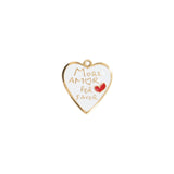 Pendentif More amor por favor 15x14mm - Doré