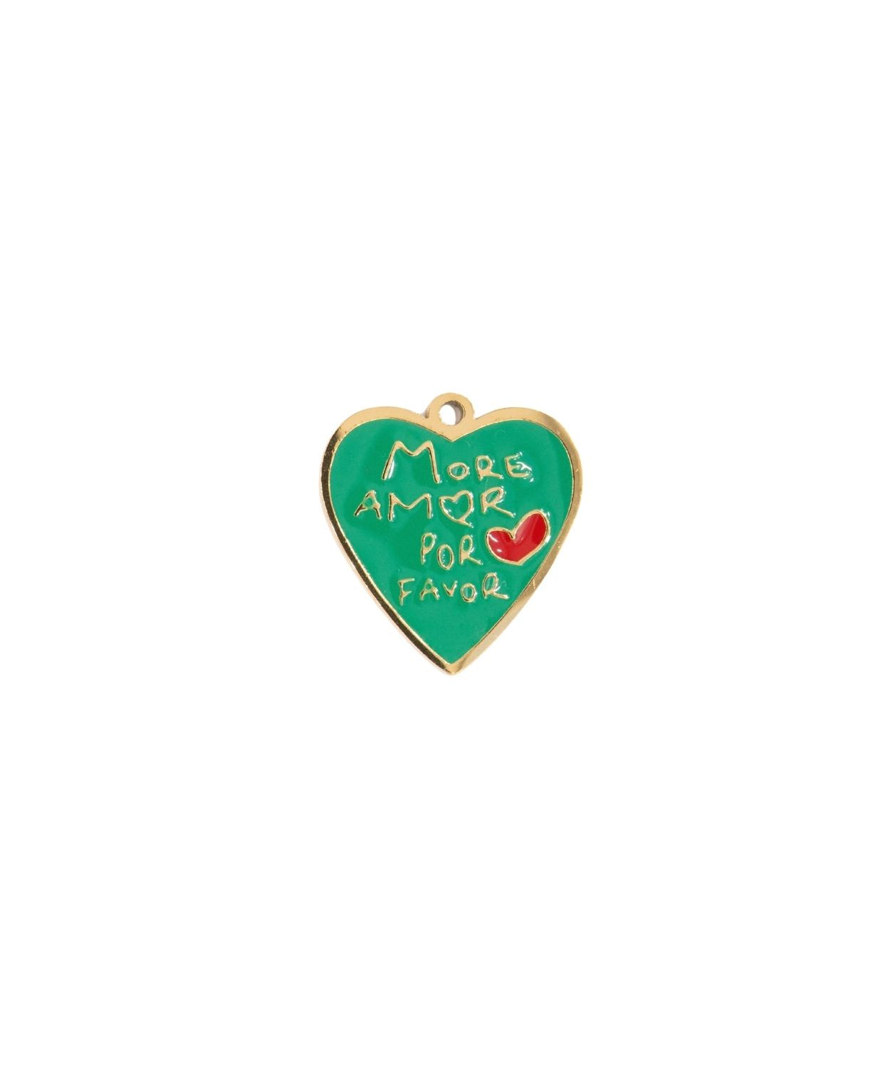 Pendentif More amor por favor 15x14mm - Doré