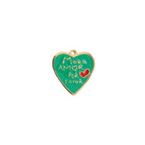 Pendentif More amor por favor 15x14mm - Doré