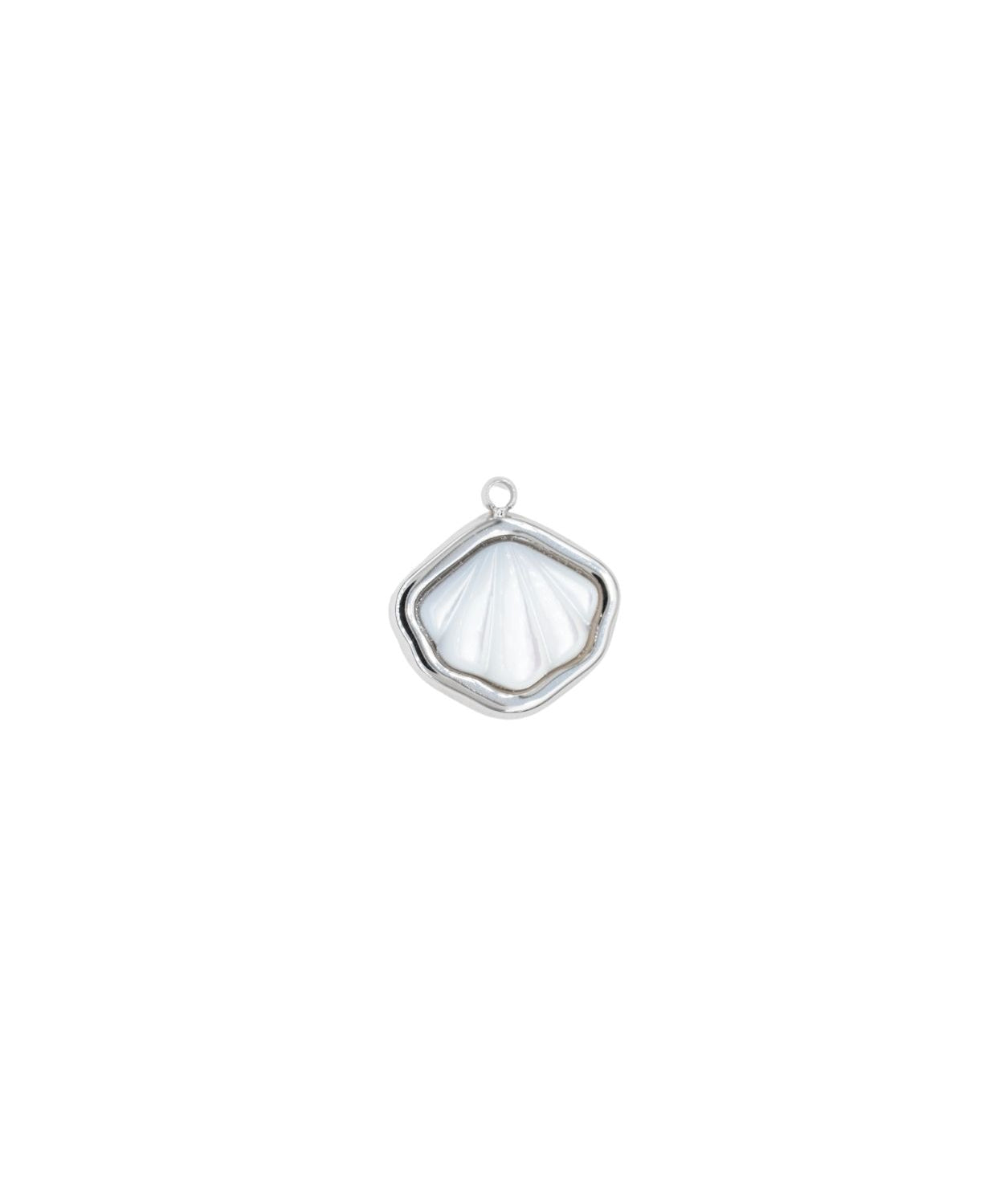 Pendentif nacre coquillage 13x16mm