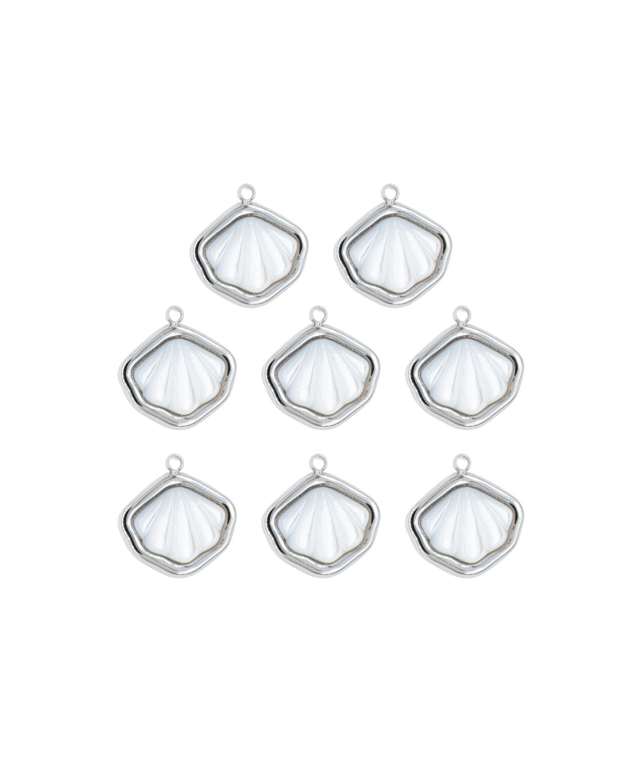 Pendentif nacre coquillage 13x16mm