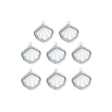 Pendentif nacre coquillage 13x16mm