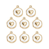 Pendentif médaille nacre coeur 13mm