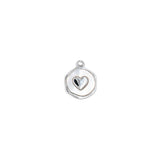 Pendentif médaille nacre coeur 13mm