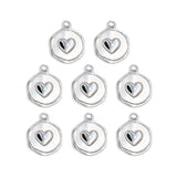 Pendentif médaille nacre coeur 13mm