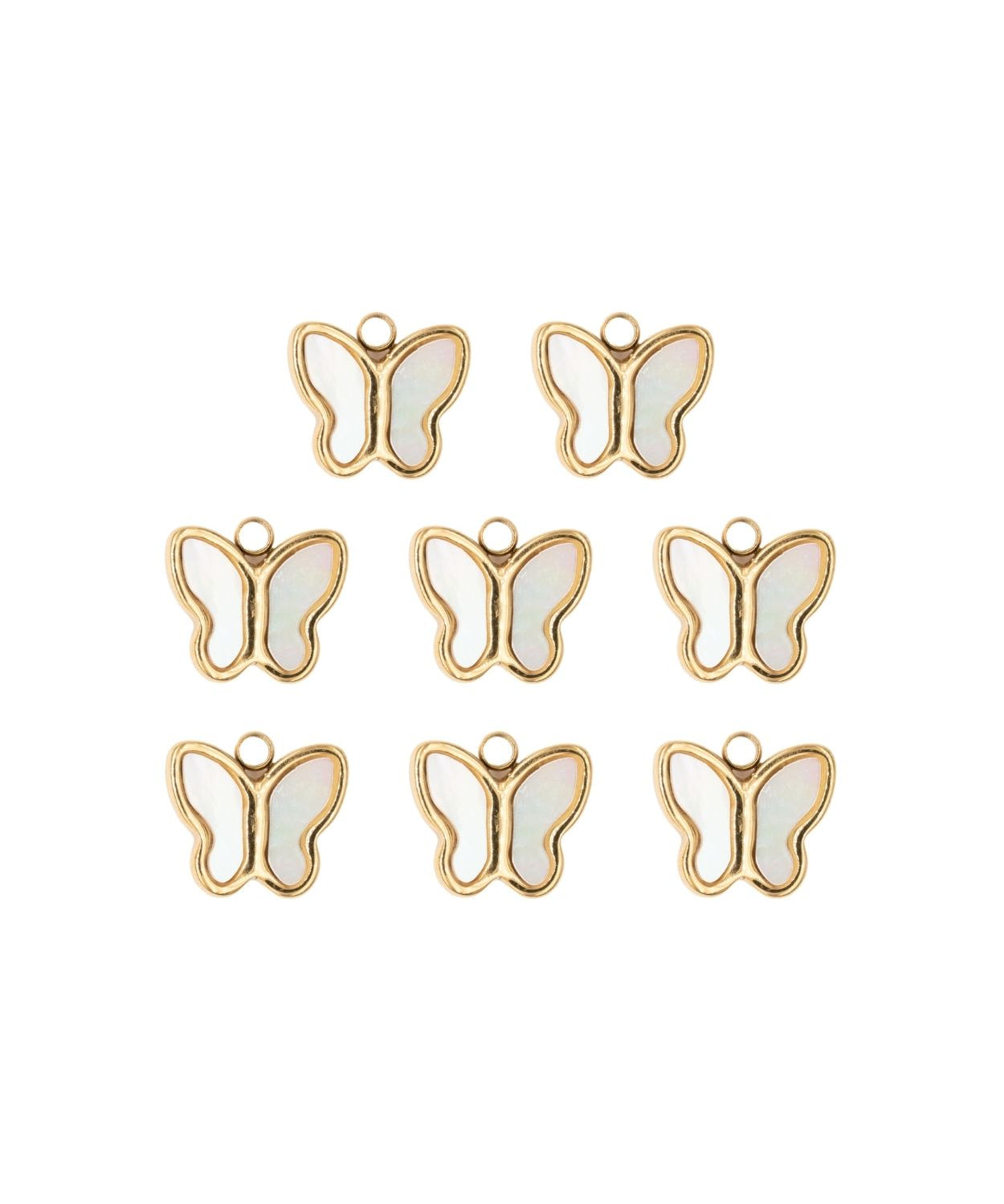 Pendentif nacre papillon 10x11mm