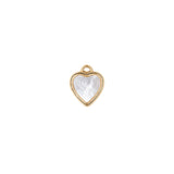 Pendentif nacre coeur 11x10mm