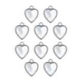 Pendentif nacre coeur 11x10mm