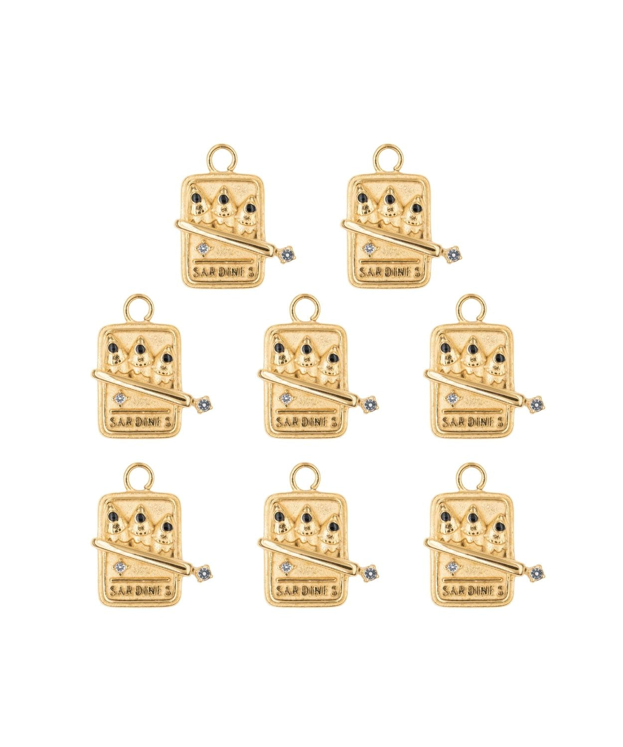 Pendentif boite de sardine 15x16mm