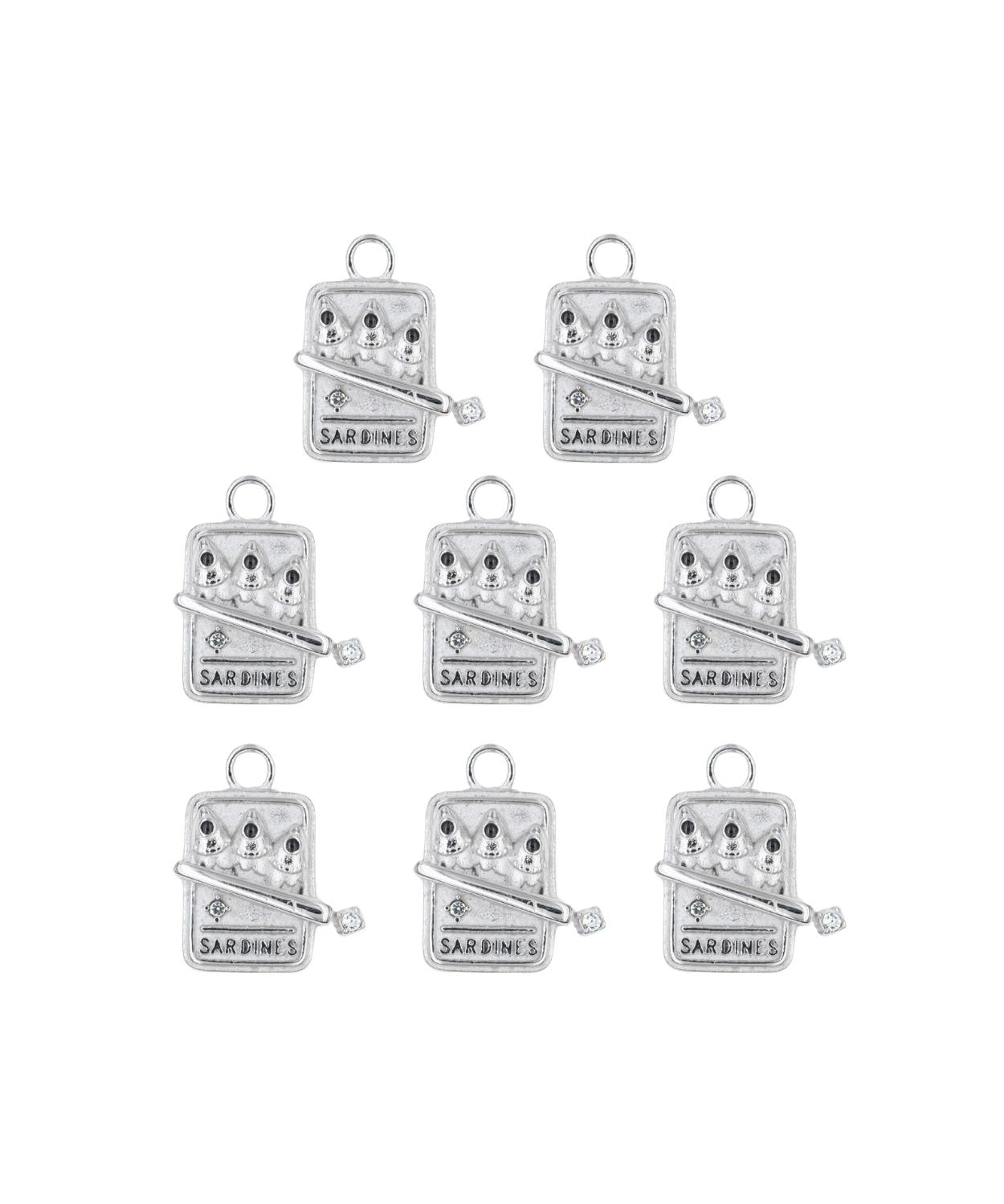 Pendentif boite de sardine 15x16mm