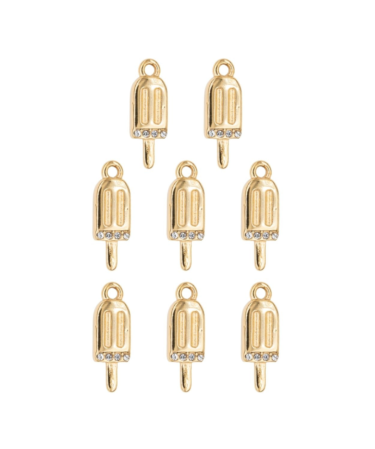 Pendentif glace strass 15x6mm