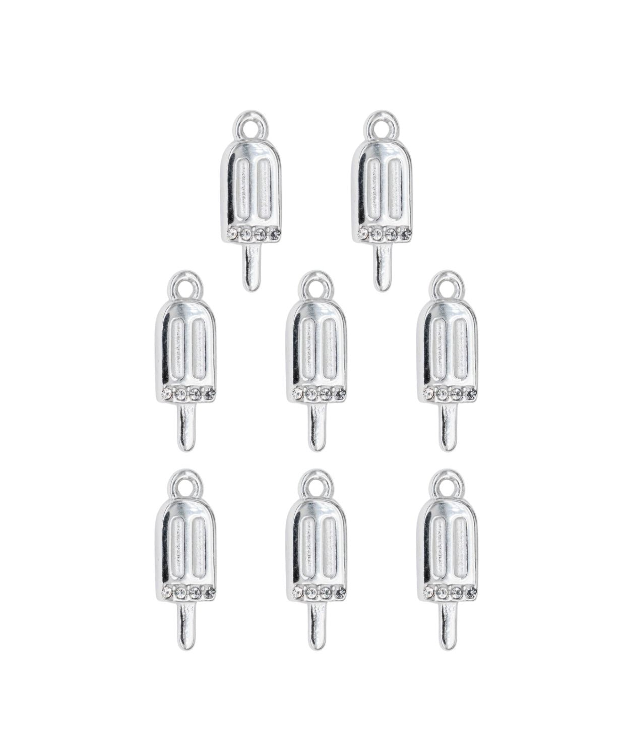 Pendentif glace strass 15x6mm