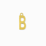 Pendentif alphabet doré - Lettre B