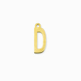 Pendentif alphabet doré - Lettre D