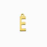 Pendentif alphabet doré - Lettre E