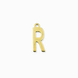 Pendentif alphabet doré - Lettre R