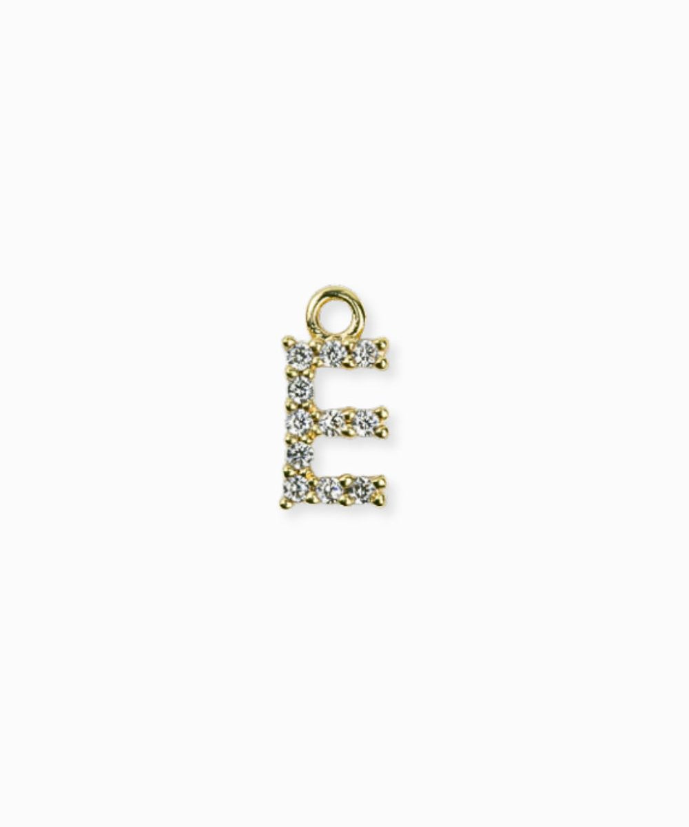 Pendentif strass alphabet A-Z 9mm