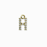 Pendentif strass alphabet A-Z 9mm