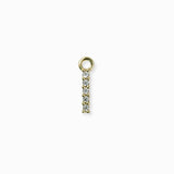 Pendentif strass alphabet A-Z 9mm