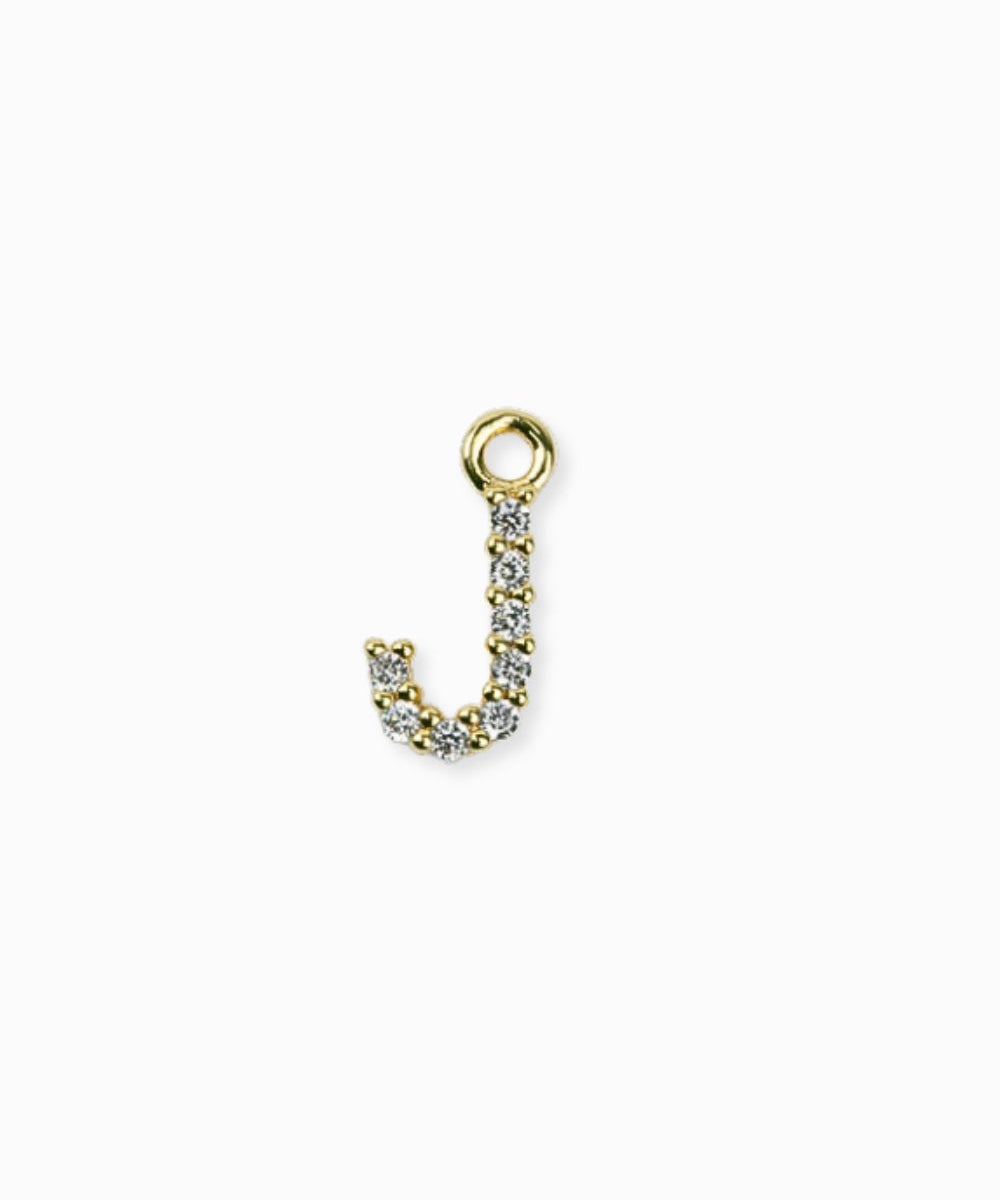 Pendentif strass alphabet A-Z 9mm