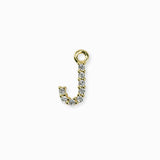 Pendentif strass alphabet A-Z 9mm