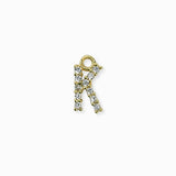 Pendentif strass alphabet A-Z 9mm