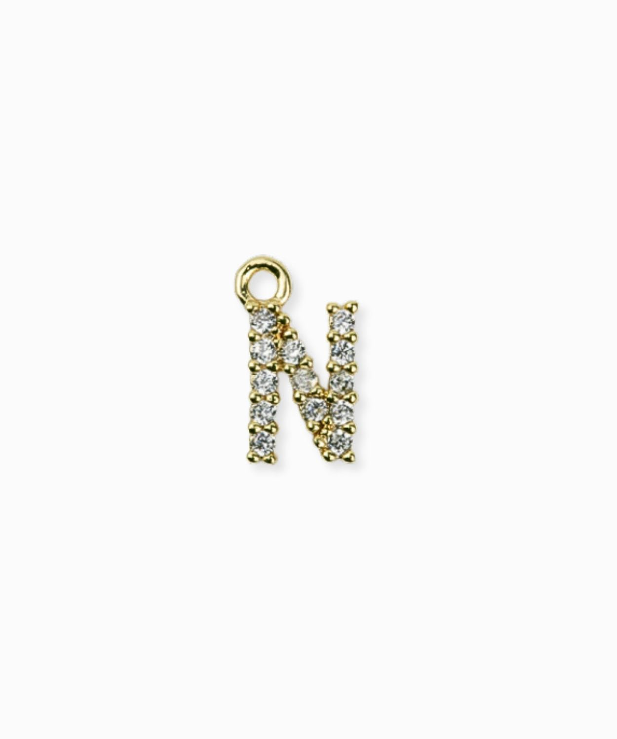 Pendentif strass alphabet A-Z 9mm