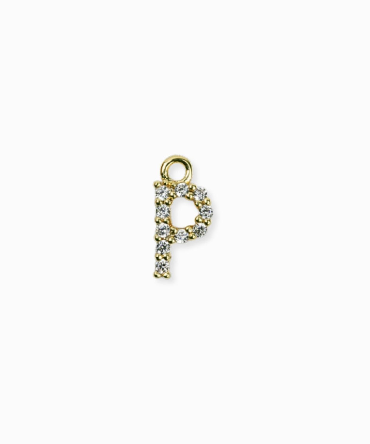 Pendentif strass alphabet A-Z 9mm