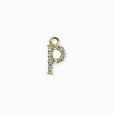 Pendentif strass alphabet A-Z 9mm